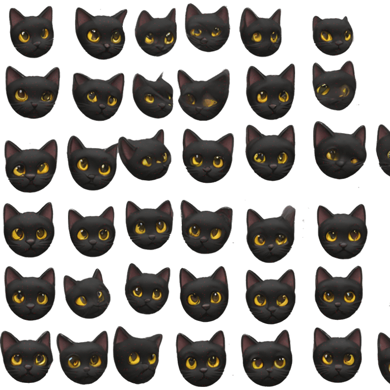 All black cat emoji