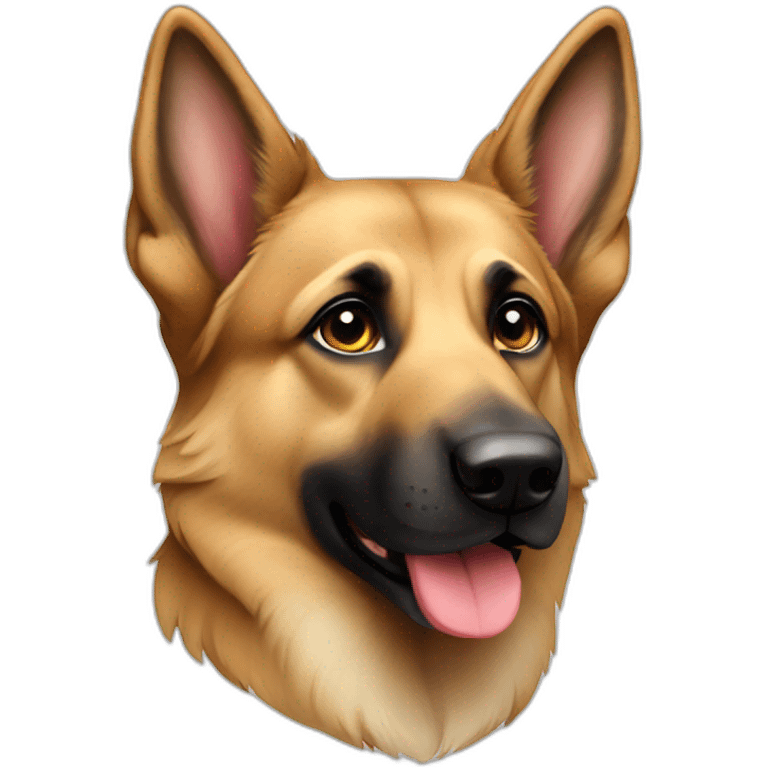 german shepard white emoji