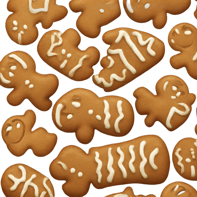 A gingerbread  emoji