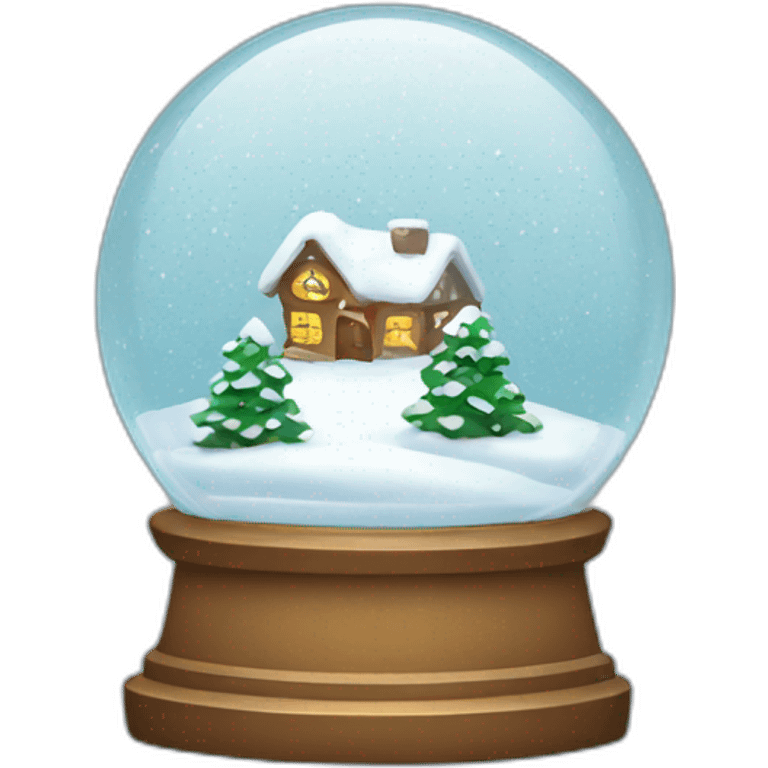 Christmas snow globe emoji