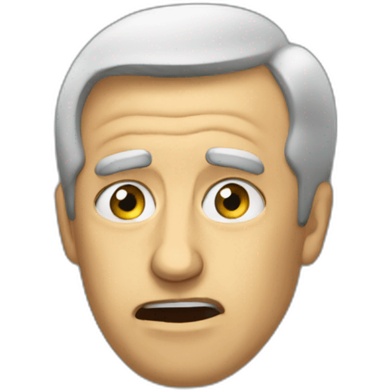 shocked face ukraine president emoji