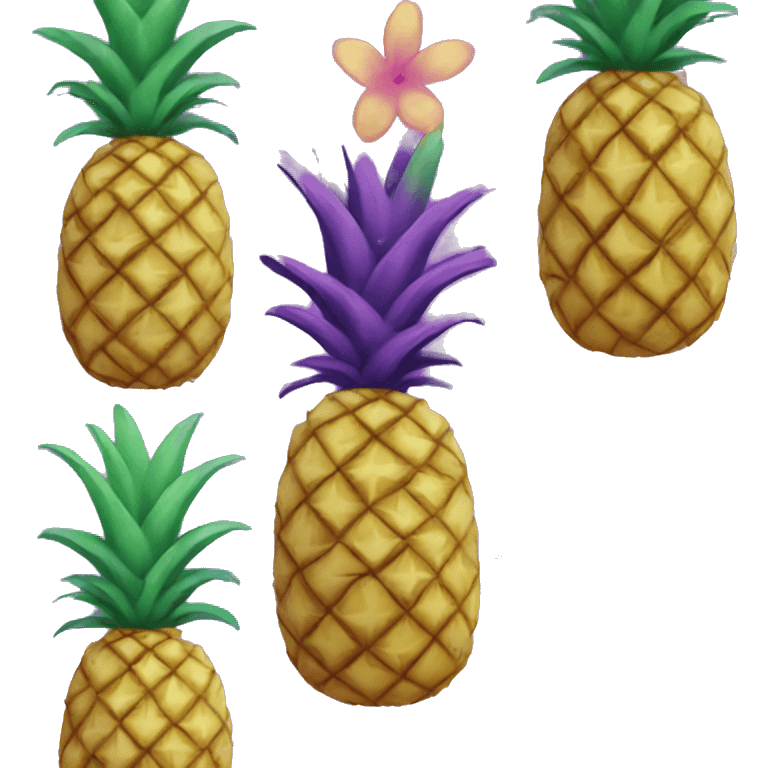 Purple pineapple emoji