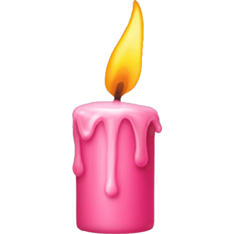 Candel pink emoji