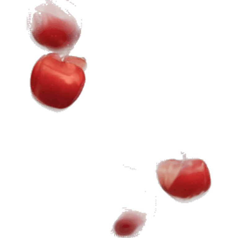 Realistic candy apple red fridge emoji