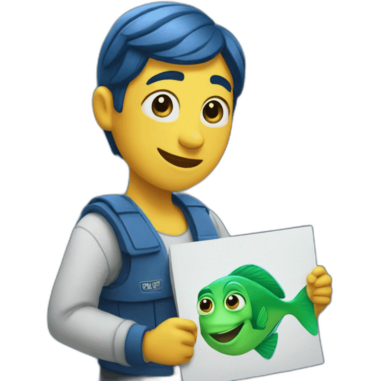 dory holding W sign emoji