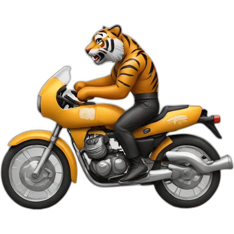 Boxing riding Tiger emoji