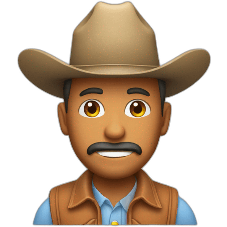 Un cowboy avec une tomate emoji