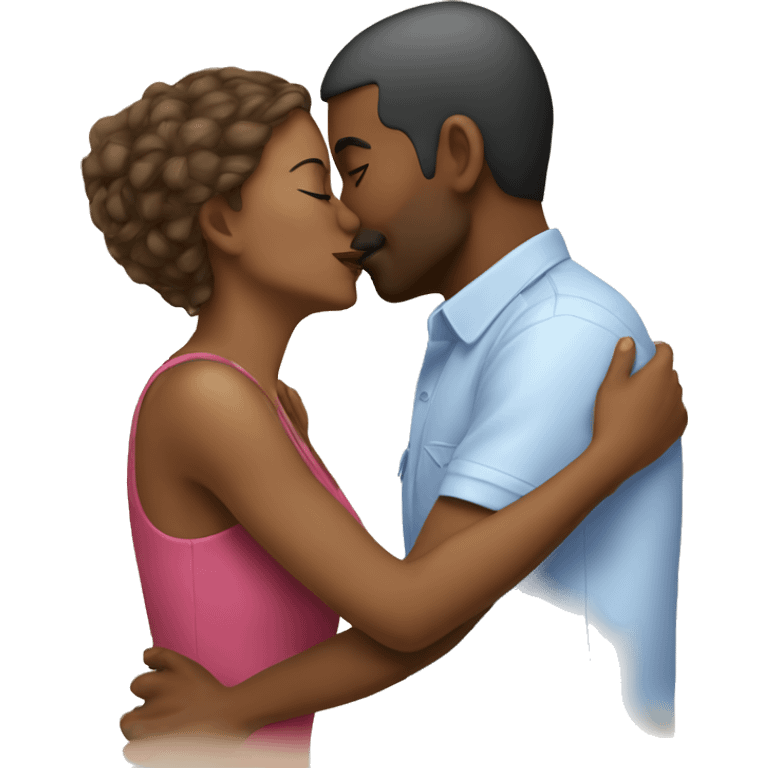 Man kiss women  emoji