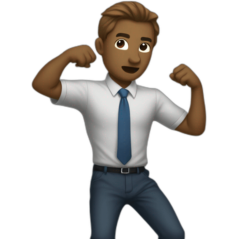 finance bro aggressively dabbing emoji