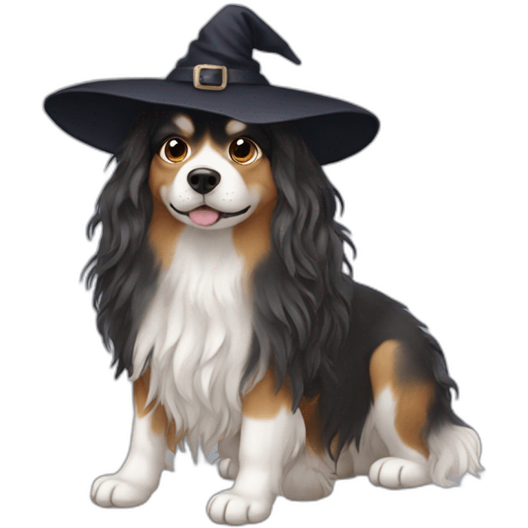 witchy pollux dog long hair emoji