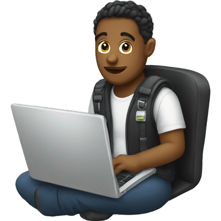 Coder with laptop emoji