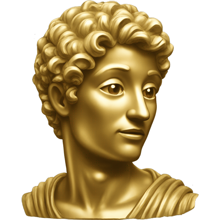 antique sculpture gold emoji