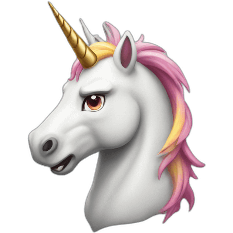 angry unicorn emoji