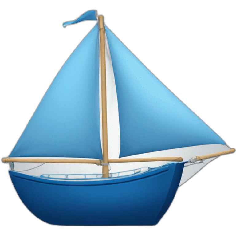 blue sailing boat  emoji