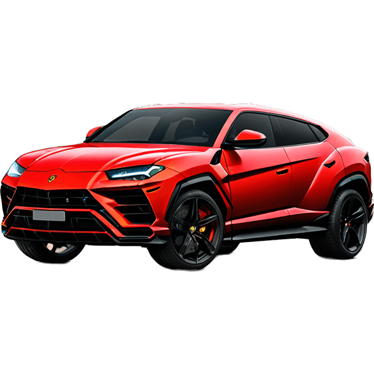 Red Lamborghini Urus emoji