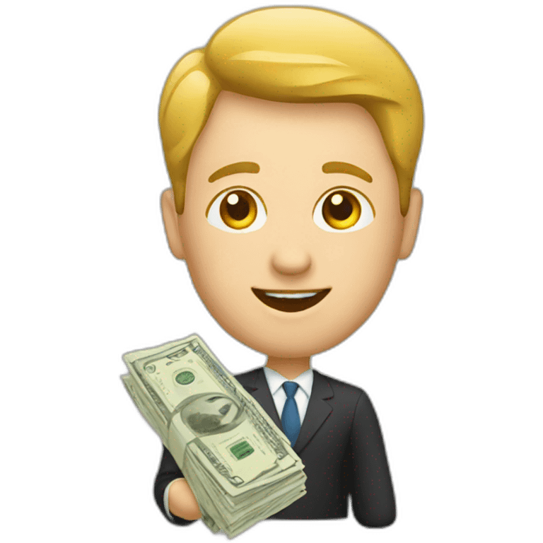 client with money emoji