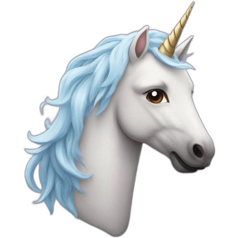 unicorn with beard emoji