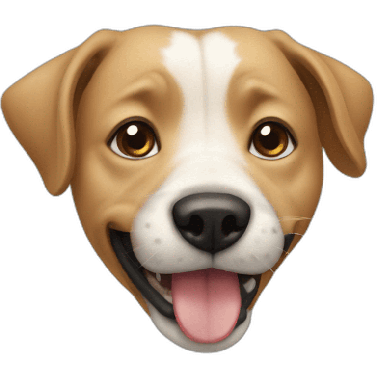 Chien qui mange emoji