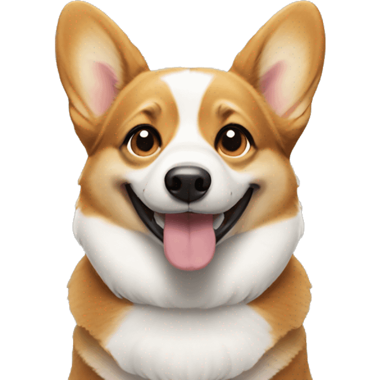 Corgi winking  emoji