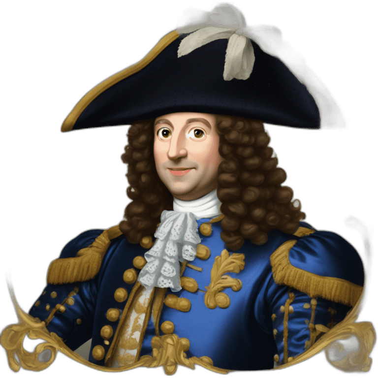 Macron mélanger avec Louis XIV emoji