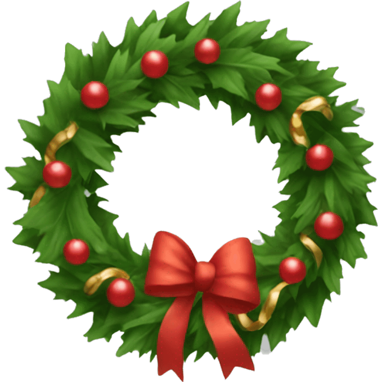 christmas wreath emoji