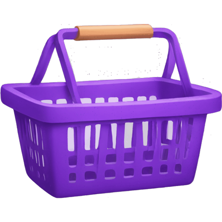 shopping basket violet emoji