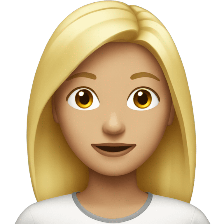 Blonde girl emoji