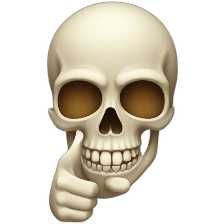 skull thumbs up emoji