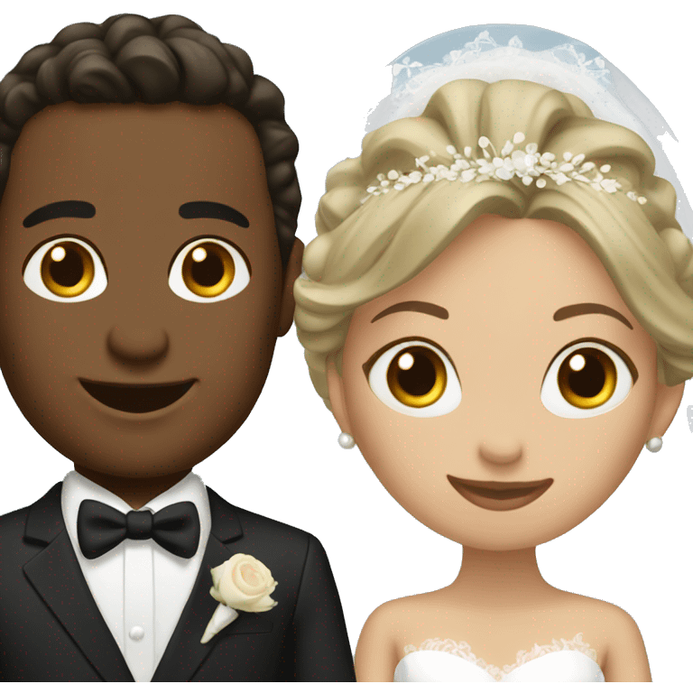 Bride and groom  emoji