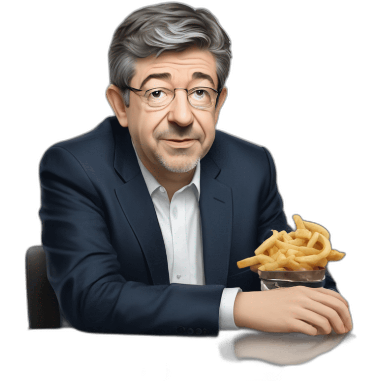 Luc melenchon qui fume une chicha  emoji