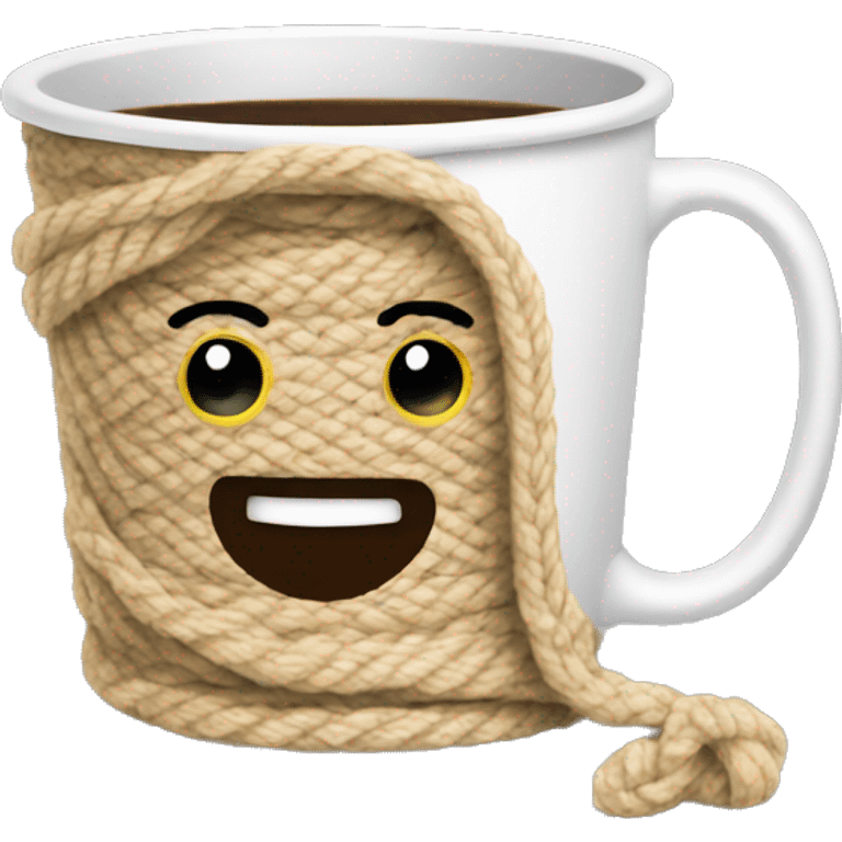 Yarn coffee cup emoji