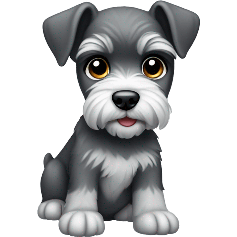 schnauzer puppy emoji