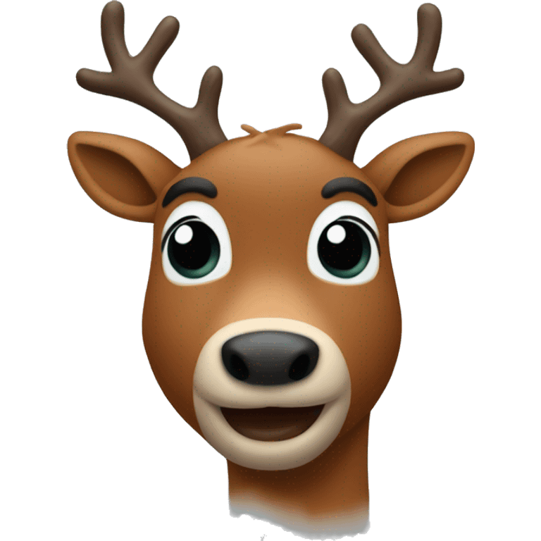 Rudolph the red nose reindeer  emoji