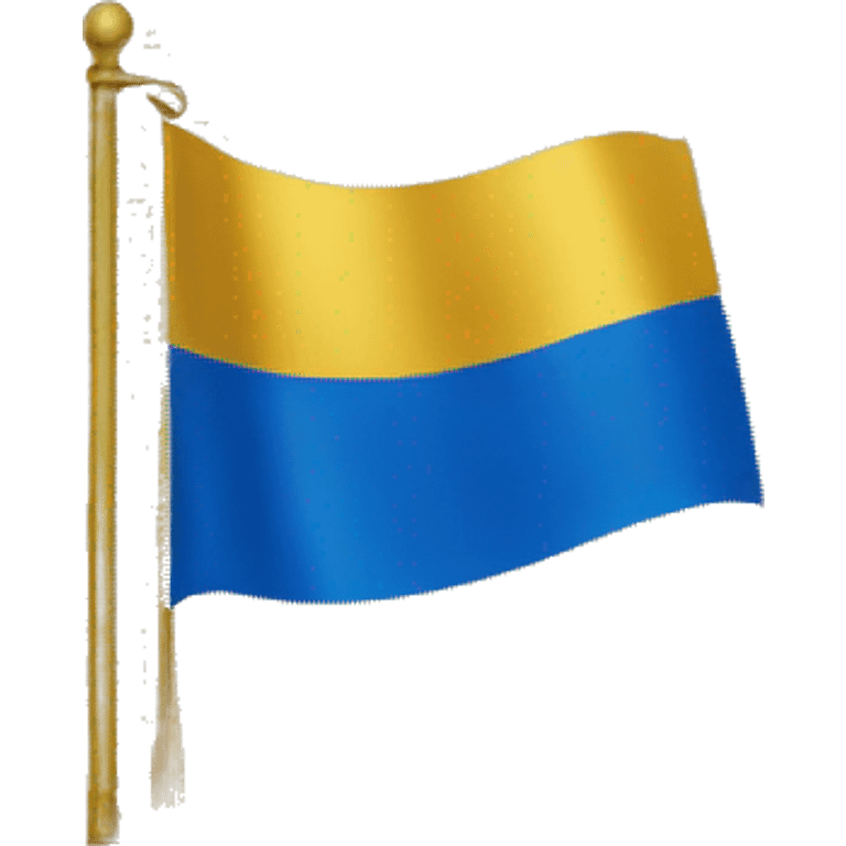 A blue and gold flag emoji