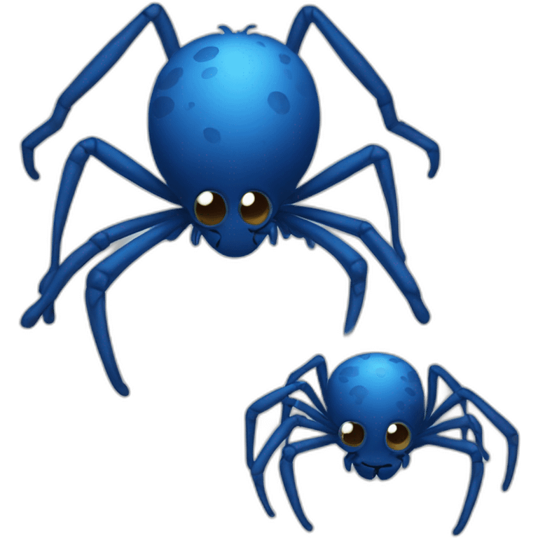 spider blue emoji