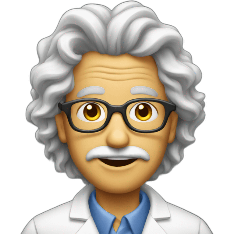 Crazy scientist emoji