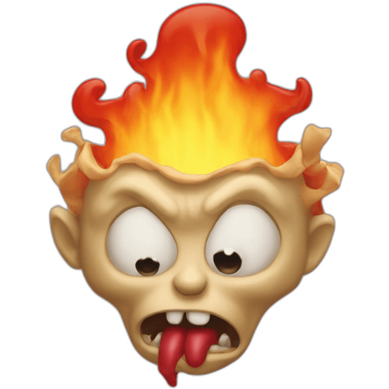 diable qui vomit emoji