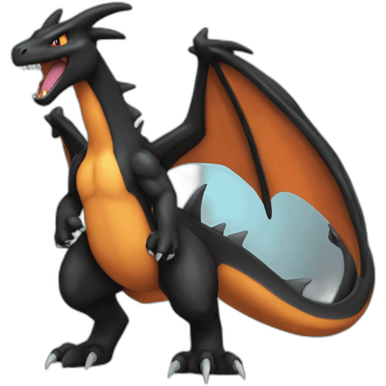 Black Charizard emoji