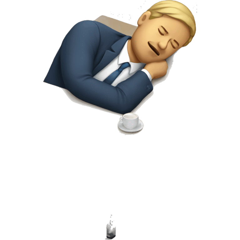 sleeping office worker emoji