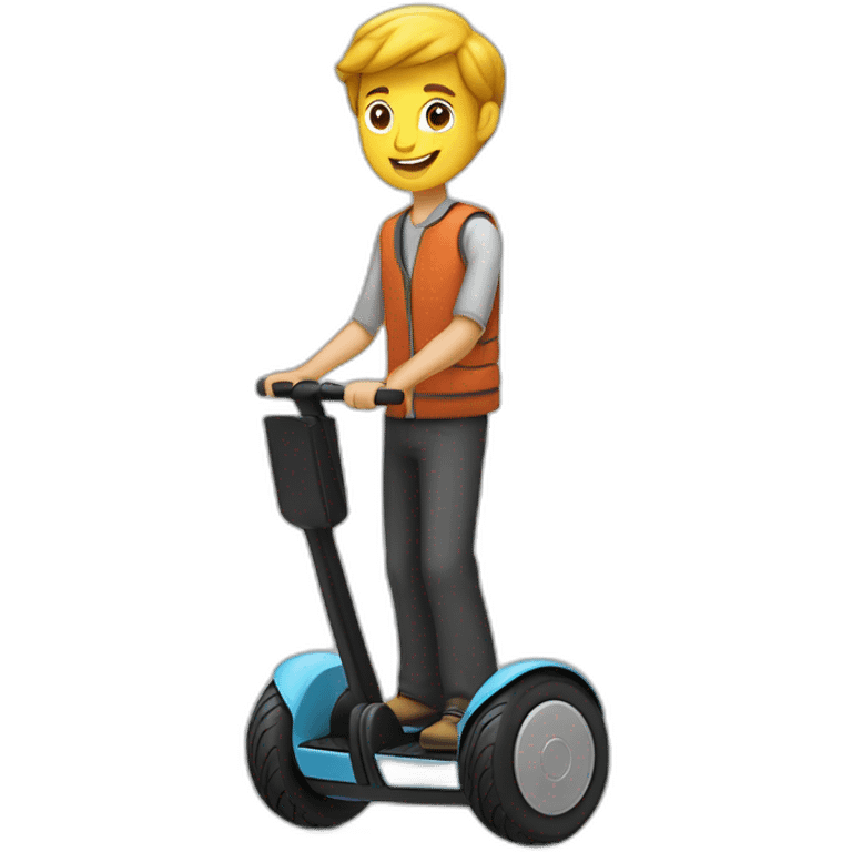 Segway avec homme emoji