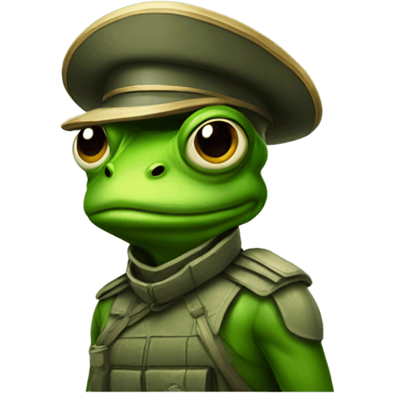 Frog soldier  emoji