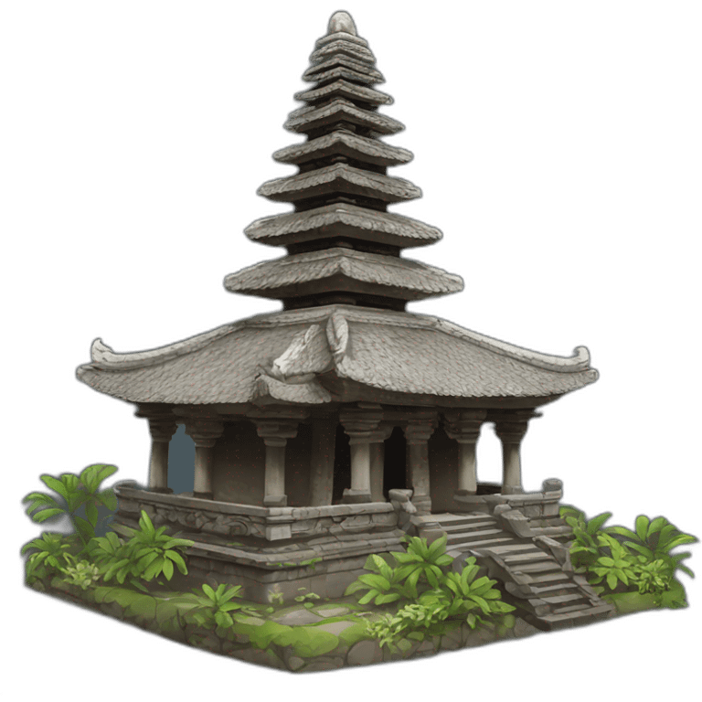 Common bali temple which usually found near the beach emoji