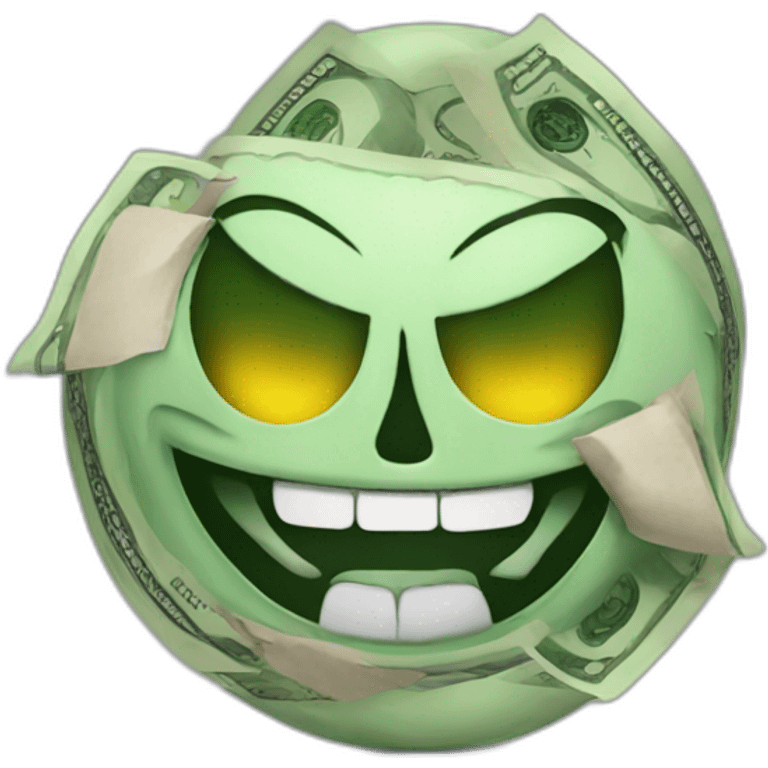 evil money emoji