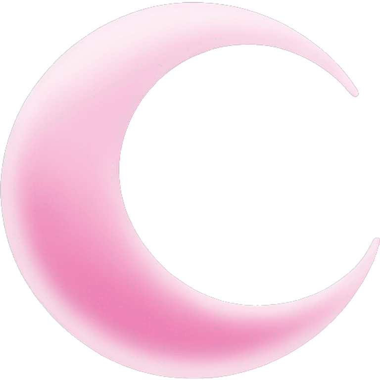 pink crescent moon emoji