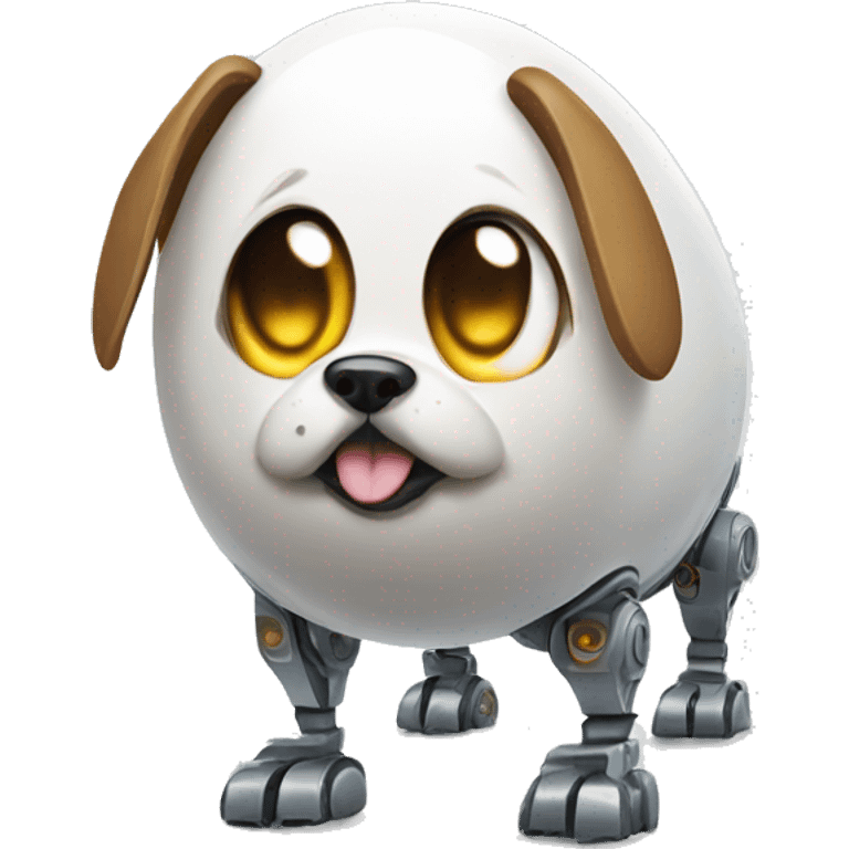 dog robot egg emoji