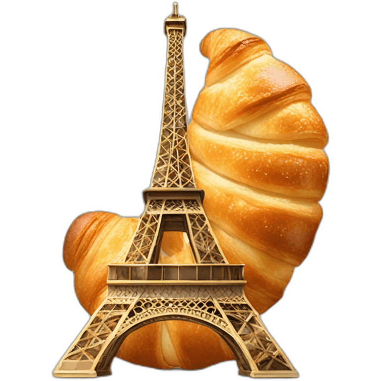 eiffel croissant emoji