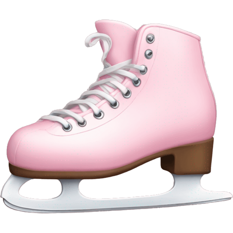 pastel pink ice skates emoji