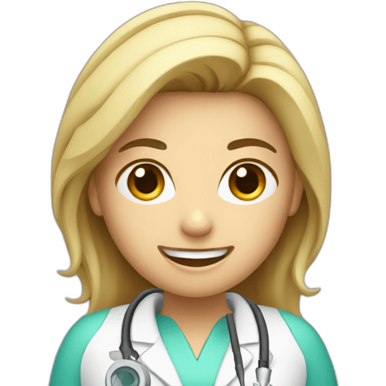 female dentist with drill  emoji