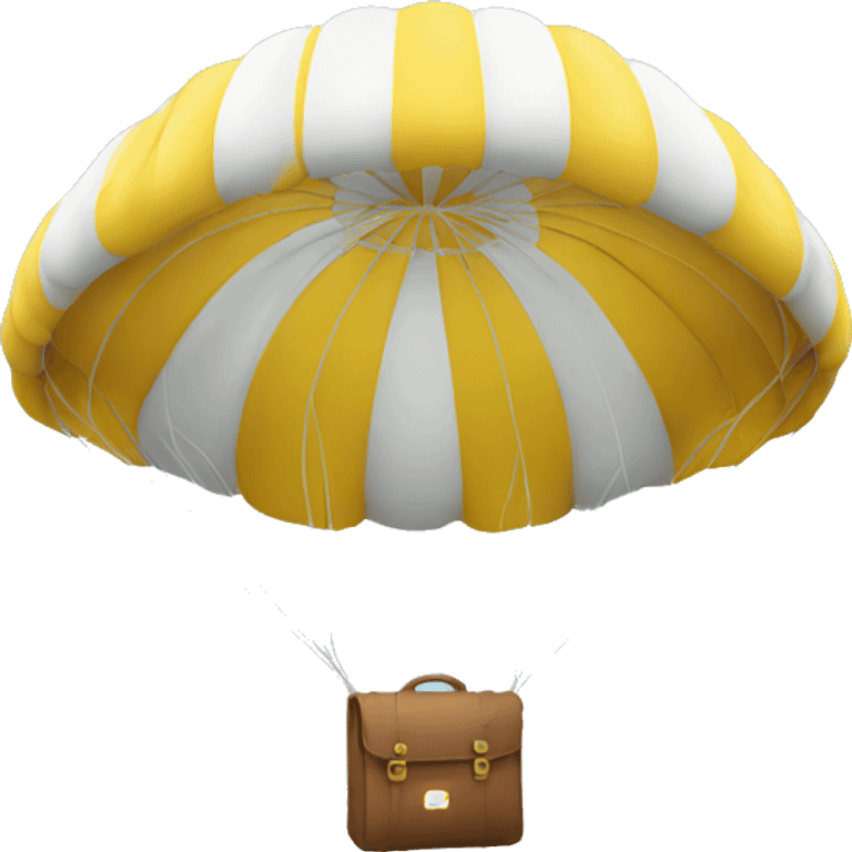 Parachuting from plane emoji