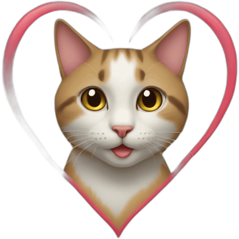 Cat heart emoji